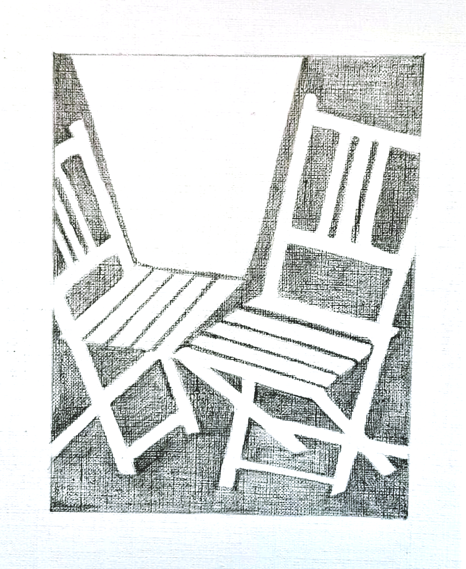 Shahrzad Tahmasebi, Chairs, Pencil, 9